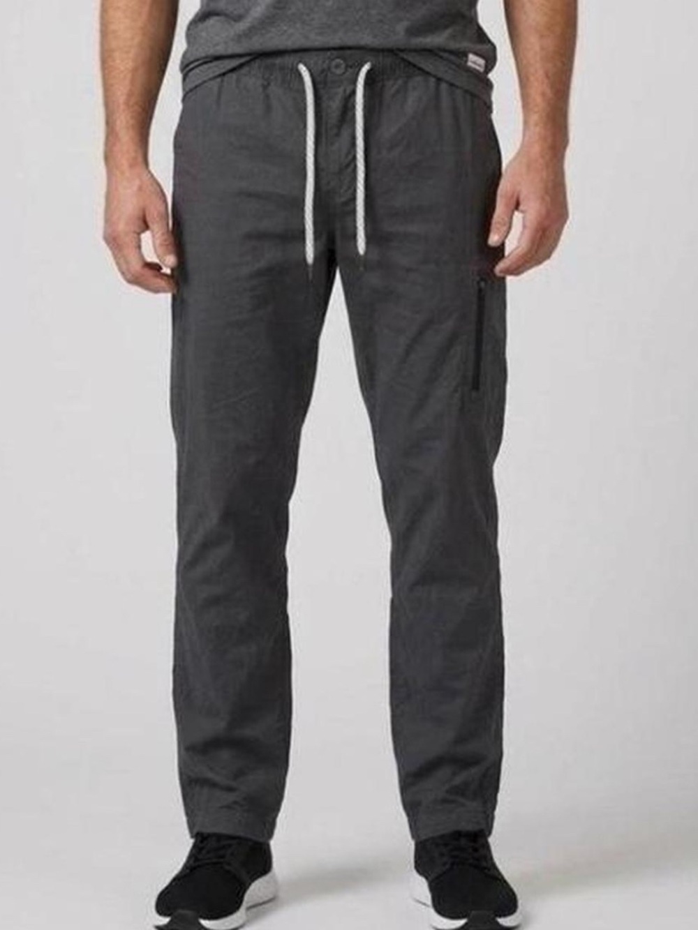 Vuori Men's Ripstop Climber Pant in blue slate Size XS Drawstring Button Closure